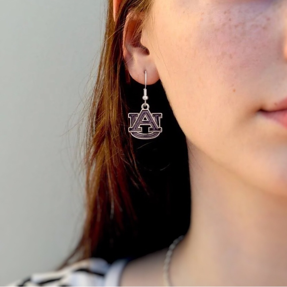 NWT Auburn Tigers Jewelry ~ Set of Auburn University Drop Dangle Earrings - Picture 11 of 13